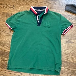 Green Tommy Hilfiger polo